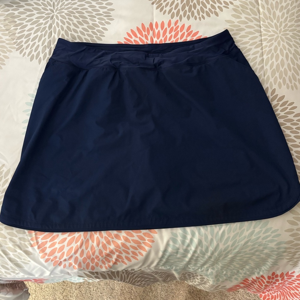 Lands’ End Quick Dry Board Skort Navy Blue - Picture 7 of 16
